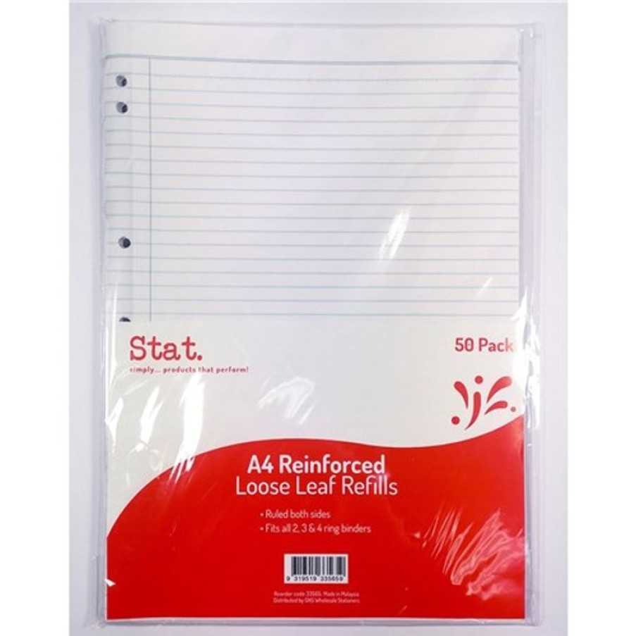 Labelling Machines & Accessories | Stat Stat Ruled Loose Leaf Refill A4 Pack Of 50