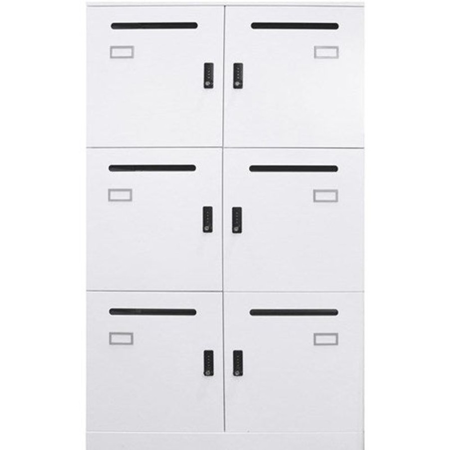 Storage | RapidLine Rapidline Go Office Locker 6 Lockable Compartments 800W X 486 X 1375Mmh White China