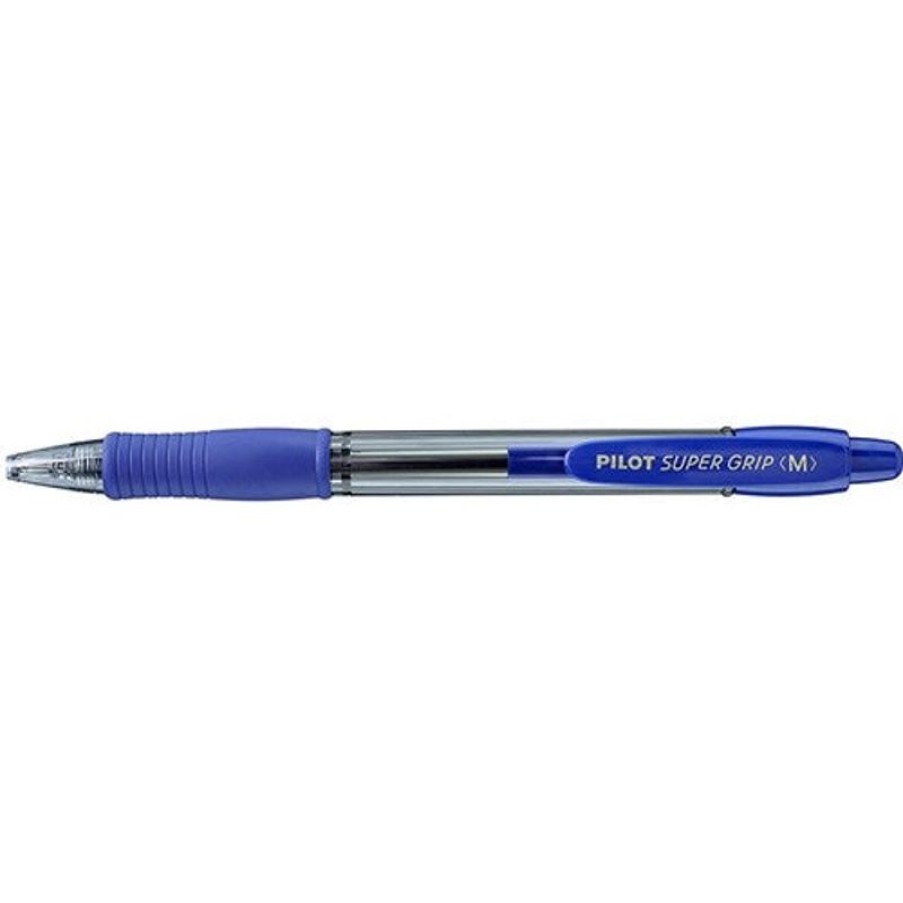 Pens | Pilot Pilot Bpgp-10R Supergrip Pen Retractable Medium 1Mm Blue