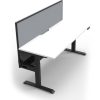 Office Furniture | RapidLine Rapidline Boost+ Single Sided Workstation + Screen + Tray 1200Wx750Dx1330Mmh White/Black