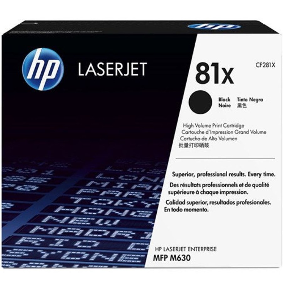 Toner | HP Hp 81X Laserjet Toner Cartridge High Yield Black Cf281X