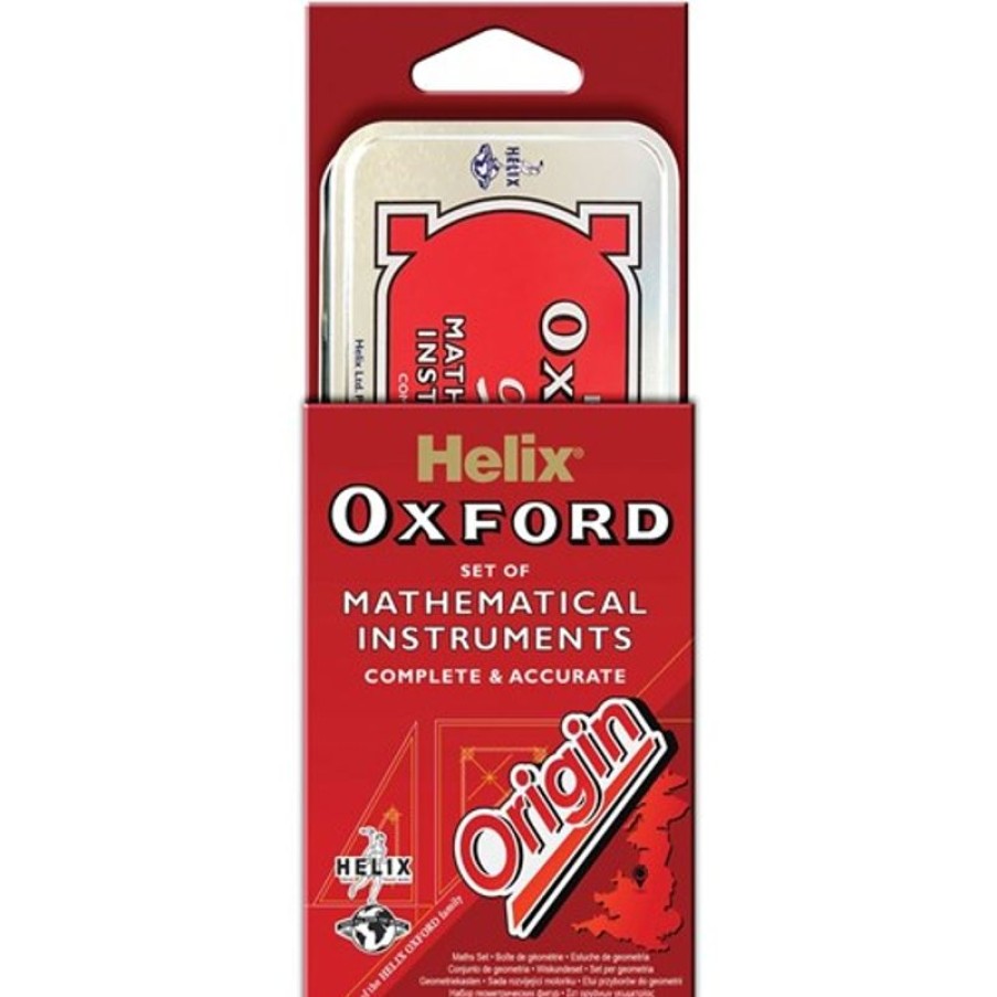 Rulers | Helix Helix Oxford Math Set With Compass 9 Piece Set