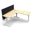 Office Furniture | RapidLine Rapidline Boost+ Corner Workstation + Screen 1800/1800Mmw Oak/White