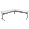 Office Furniture | RapidLine Rapidline C Leg Corner Workstation 1800/1800W X 700D X 730Mmh Natural White /Silver