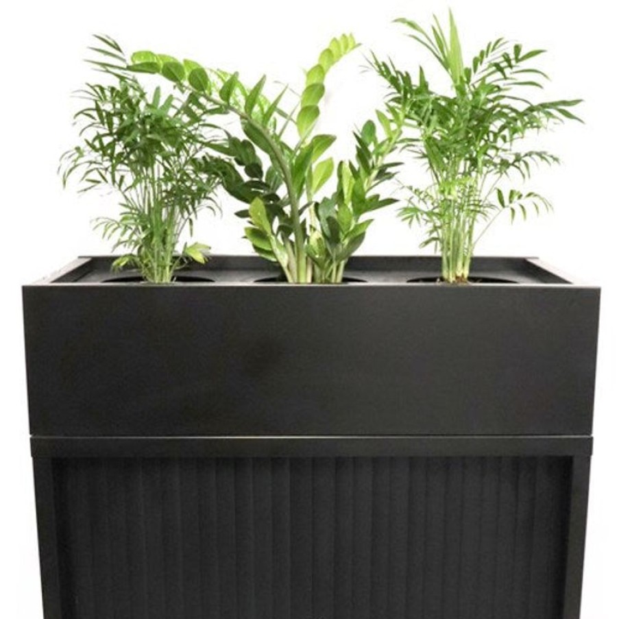 Office Furniture | GO Rapidline Go Tambour Planter Box 1200W X 473D X 230Mmh Includes Drip Tray Black