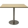 Office Furniture | RapidLine Rapidline Square Meeting Table 900W X 900D X 755Mmh Oak Top Silver Base