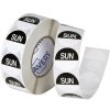 Telephones & Accessories | Avery Avery Food Rotation Round Label 24Mm Sunday Black Roll Of 1000