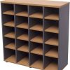 Office Furniture | RapidLine Rapidline Pigeon Hole Unit 20 Holes 1040W X 380D X 1040Mmh Beech And Ironstone