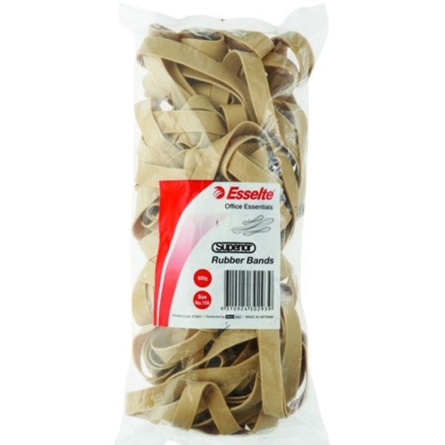 Clips & Fasteners | Esselte Esselte Superior Rubber Bands Size 106 Bag 500Gm