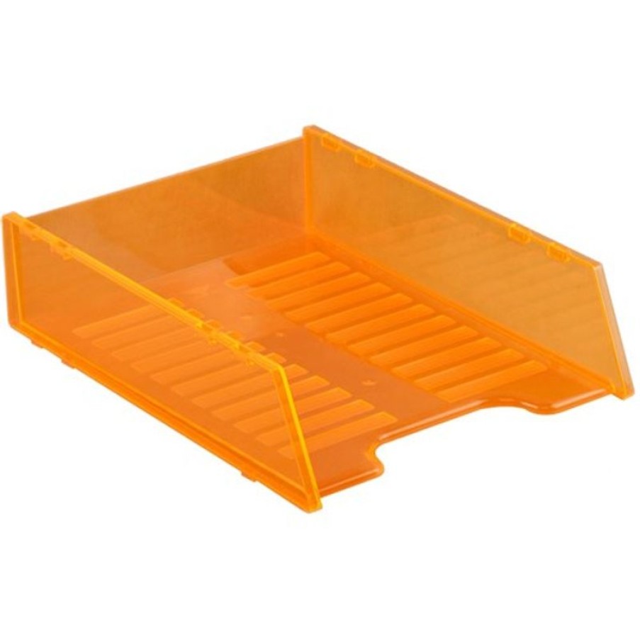 Desk Top Accessories | Italplast Italplast Neon Document Tray Multifit-Neon Orange