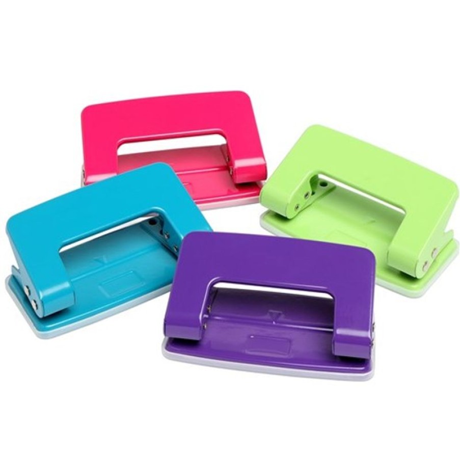 Telephones & Accessories | Marbig Marbig 2 Hole Punch 6 Sheet Capacity Summer Colours Assorted