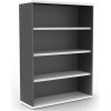 Storage | RapidLine Rapidline Rapid Worker Bookcase 3 Shelves 900W X 315D X 1200Mmh White And Ironstone