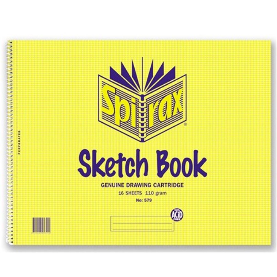 Paper, Post & Books/Books | Spirax Spirax 579 Sketch Book Perforated 272X360Mm 16 Sheets Side Opening Box10