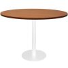 Office Furniture | RapidLine Rapidline Disc Base Round Table 1200D X 755Mmh Cherry Top White Base