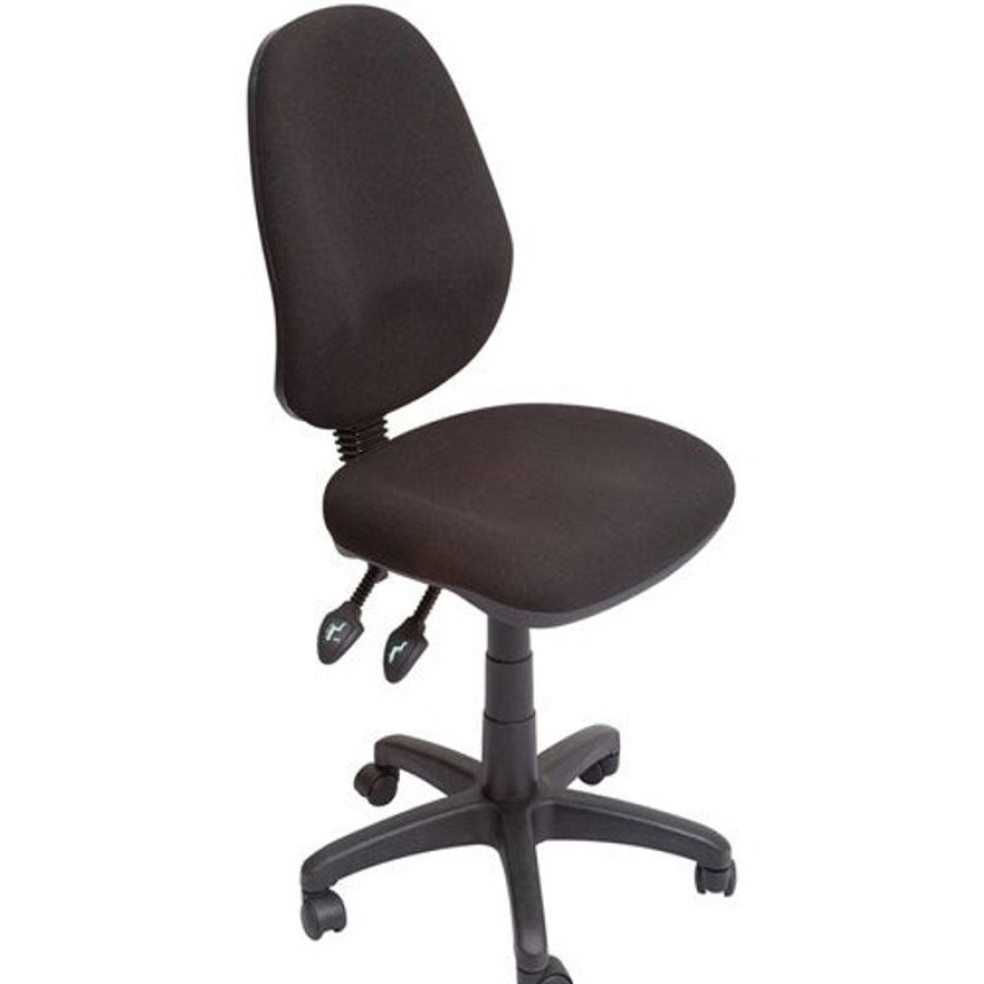 Chairs & Accessories | RapidLine Rapidline Ec070Ch Operator Task Chair High Back 3 Lever Black