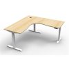 Office Furniture | RapidLine Rapidline Boost+ Corner Workstation 1500/1500W X 750D X 1270Mmh Oak / White