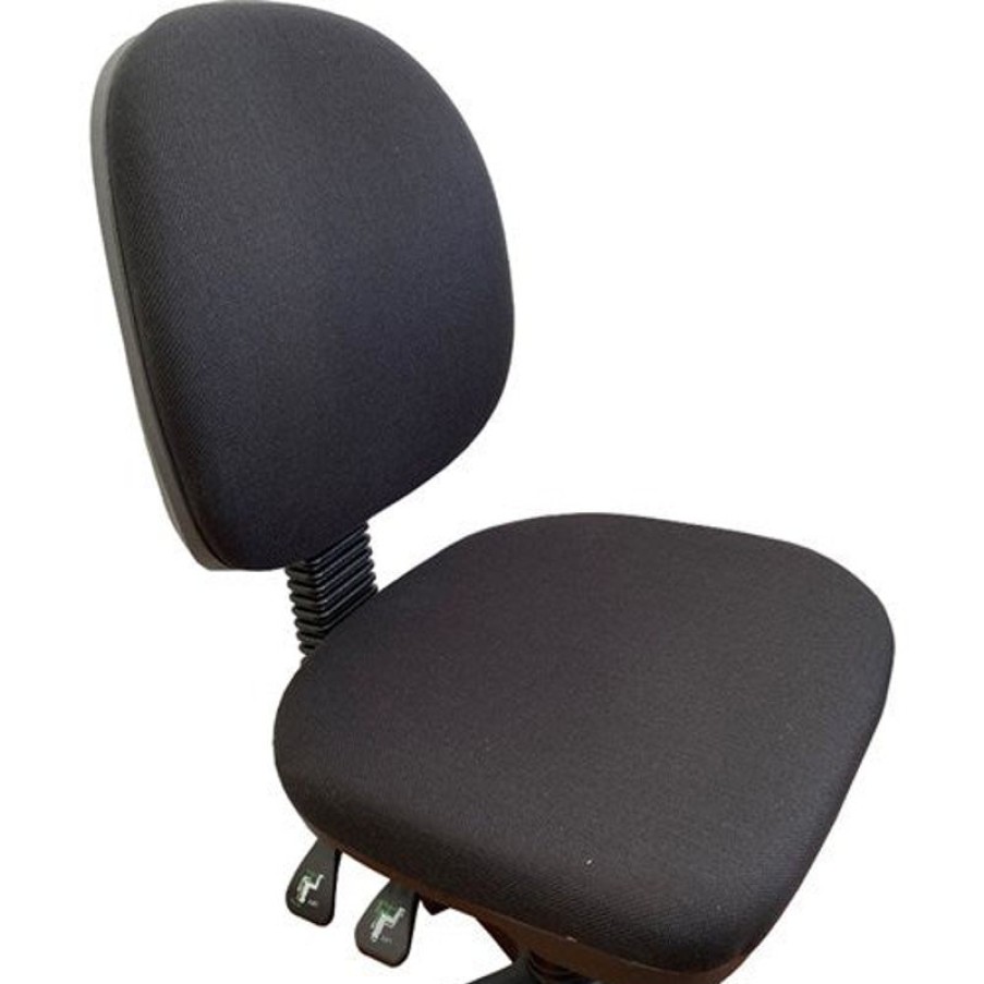 Chairs & Accessories | RapidLine Rapidline Et20 Bk Task Chair Medium Back 3 Lever Black