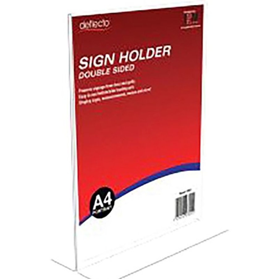 Brochure Holders | Deflecto Deflecto Sign Holder Double Sided A4 Portrait