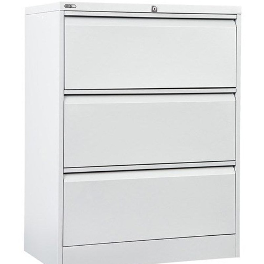 Storage | GO Rapidline Go Lateral Filing Cabinet 3 Drawer 900W X 473D X 1016Mmh White