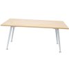 Office Furniture | RapidLine Rapidline Rapid Span Meeting Table 1800W X 900D X 730Mmh Beech Top Silver Frame