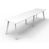 Office Furniture | RapidLine Rapidline Eternity Workstation Single Sided 2 Person 3000W X 750D X 730Mmh White/White