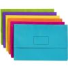 Files | Marbig Marbig Slimpick Document Wallet Foolscap Manilla 30Mm Gusset Assorted Pack Of 10