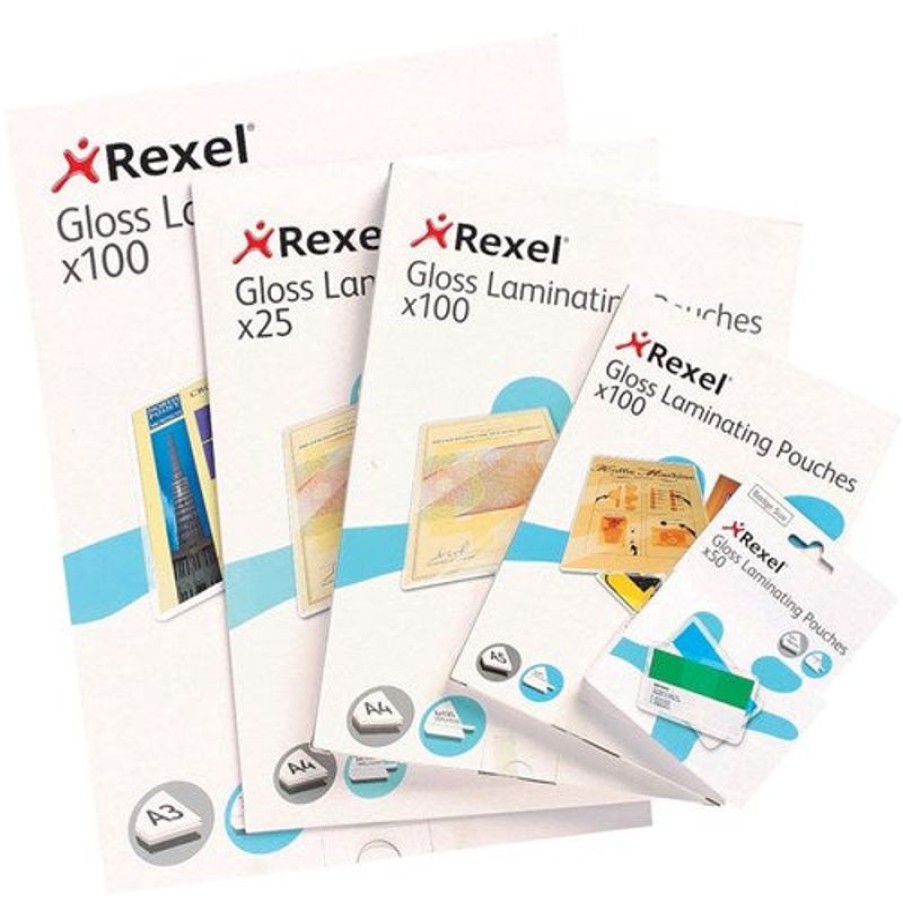 Laminating Accessories | Rexel Rexel Laminating Pouches A4 75 Micron Gloss Pack Of 100