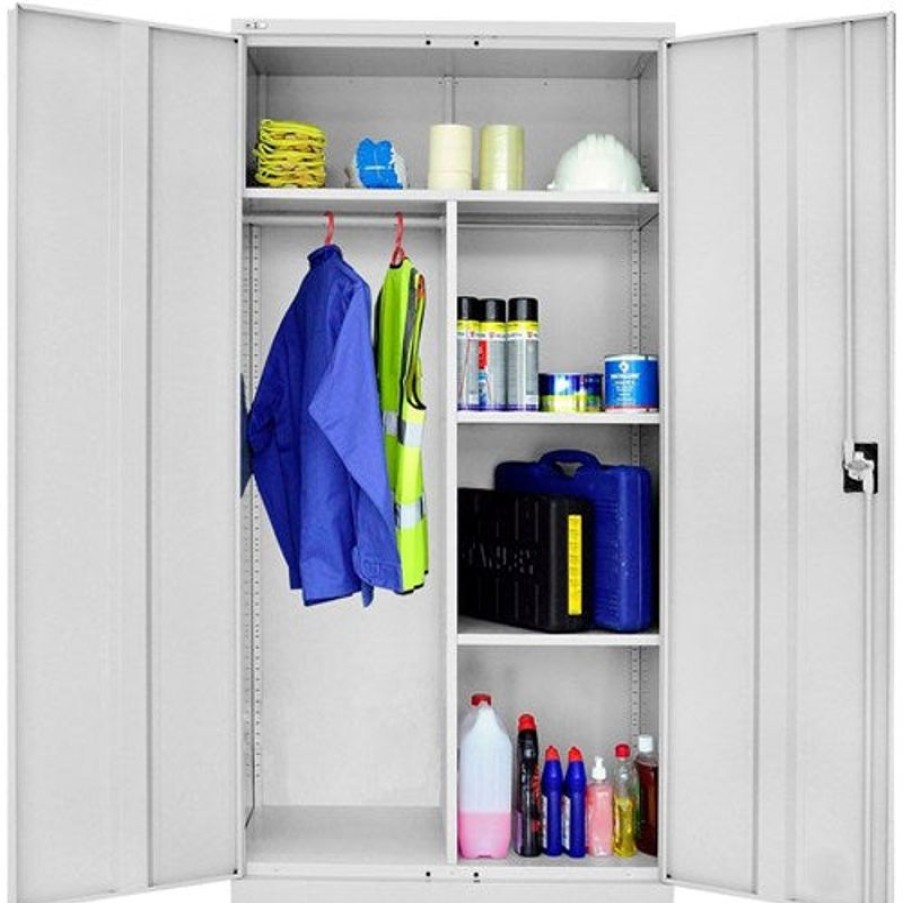 Storage | GO Rapidline Go Wardrobe 910W X 450D X 1830Mmh Silver Grey