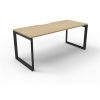 Office Furniture | RapidLine Rapidline Deluxe Infinity Desk Loop Leg Single Sided 1200W X 750D X 730Mmh Oak/Black