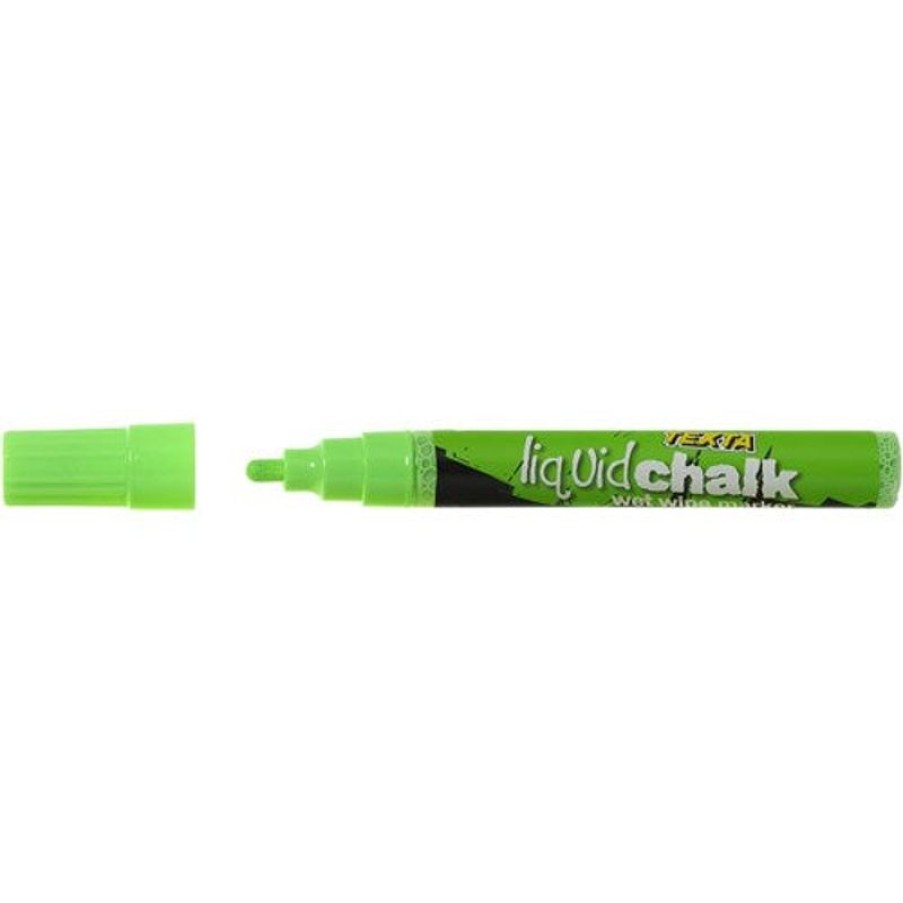 Markers & Highlighters | Texta Texta Liquid Chalk Marker Wet Wipe Bullet 4.5Mm Green