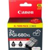 Inkjets | Canon Canon Pgi680Xl High Yield Ink Cartridge Twin Pack Black