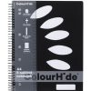 Telephones & Accessories | Colourhide Colourhide Subject Book A4 5 Subject Side Bound 250 Page Black