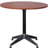 Office Furniture | RapidLine Rapidline Typhoon Round Table 900D X 730Mmh Cherry Top Black Base