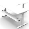 Office Furniture | RapidLine Rapidline Boost+ Corner Workstation + Tray 1800/1800W X 750D X 1270Mmh White / White