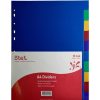 Dividers | Stat Stat Plastic Divider A4 10 Tab Multi Colour