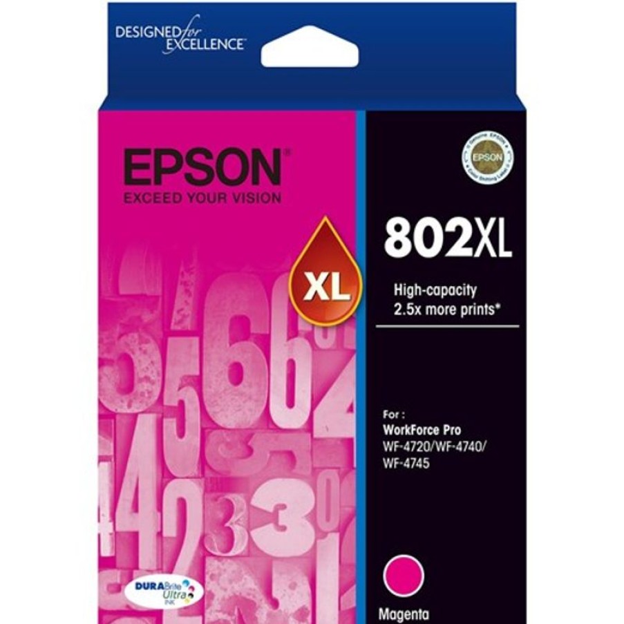 Inkjets | Epson Epson 802Xl Ink Cartridge High Yield Magenta