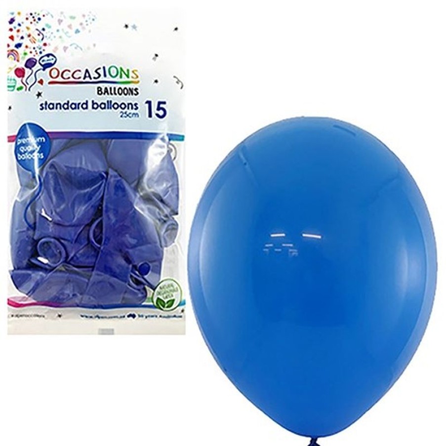 Telephones & Accessories | Alpen Alpen Balloons 25Cm Blue Pack Of 15