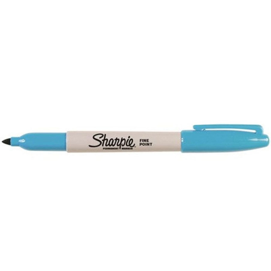 Markers & Highlighters | Sharpie Sharpie Fine Point Marker Permanent 1.0Mm Fine Turquoise Box12