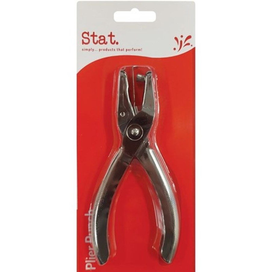 Cameras & Scanners | Stat Stat Hole Punch 1 Hole Plier 8 Sheet Capacity Black