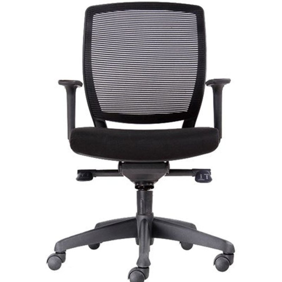 Chairs & Accessories | RapidLine Rapidline Hartley Task Chair Promesh Medium Back Black