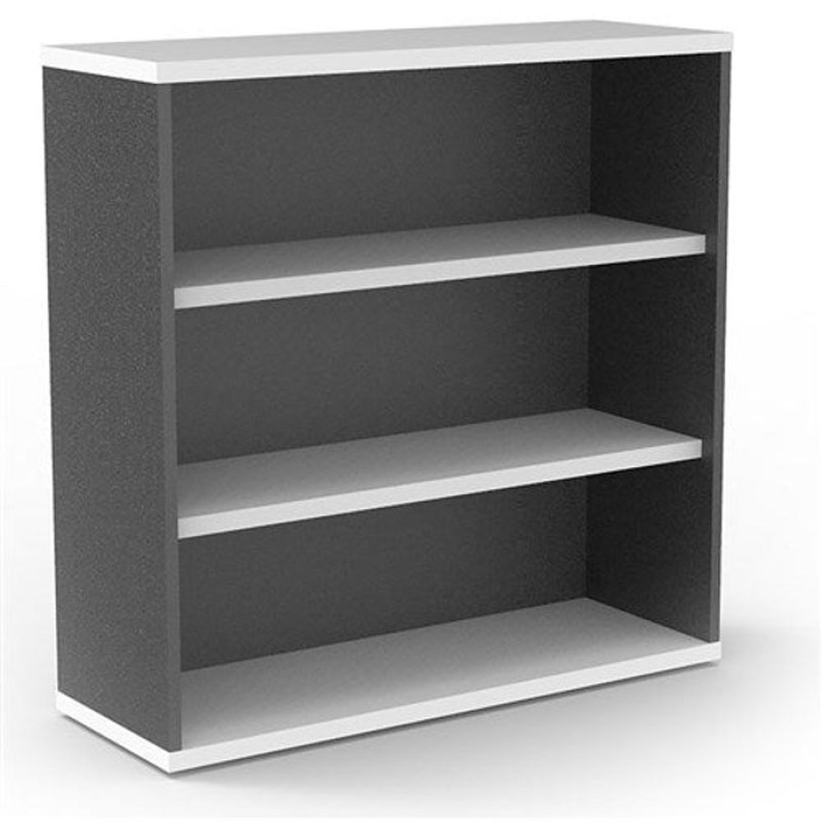 Storage | RapidLine Rapidline Rapid Worker Bookcase 2 Shelves 900W X 315D X 900Mmh White And Ironstone