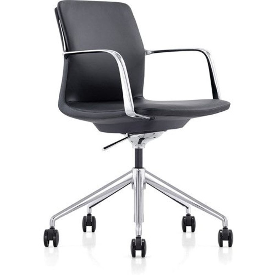 Chairs & Accessories | K2 Office K2 Ep Grange Executive Chair Medium Back Black Leather