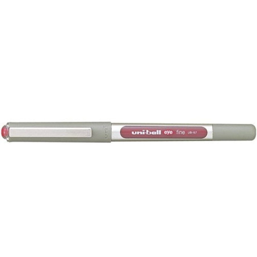 Pens | Uni-Ball Uni-Ball Ub157 Eye Rollerball Pen Fine 0.7Mm Wine Pack Of 12