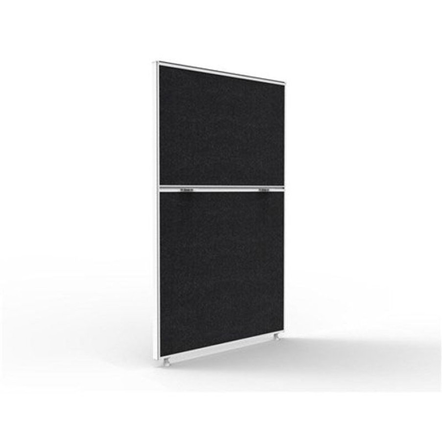 Office Furniture | RapidLine Rapidline Shush30+ Screen 750W X 30D X 1200Mmh White Frame Black Pinnable Fabric