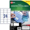 Telephones & Accessories | Avery Avery Nopeel Laser Labels Identification White L6146 63.5X33.9Mm 24Up 240 Labels