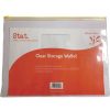 Files | Stat Stat Storage Wallet Clear Case 330X240Mm With Assorted Colour Zips