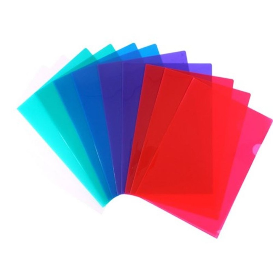 Telephones & Accessories | Bantex Bantex Plastic Letter Files A4 Transparent Plastic Assorted Pack Of 10