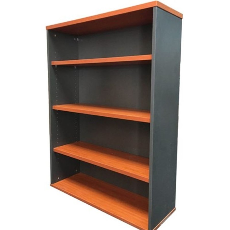 Storage | RapidLine Rapidline Rapid Worker Bookcase 3 Shelves 900W X 315D X 1200Mmh Cherry And Ironstone