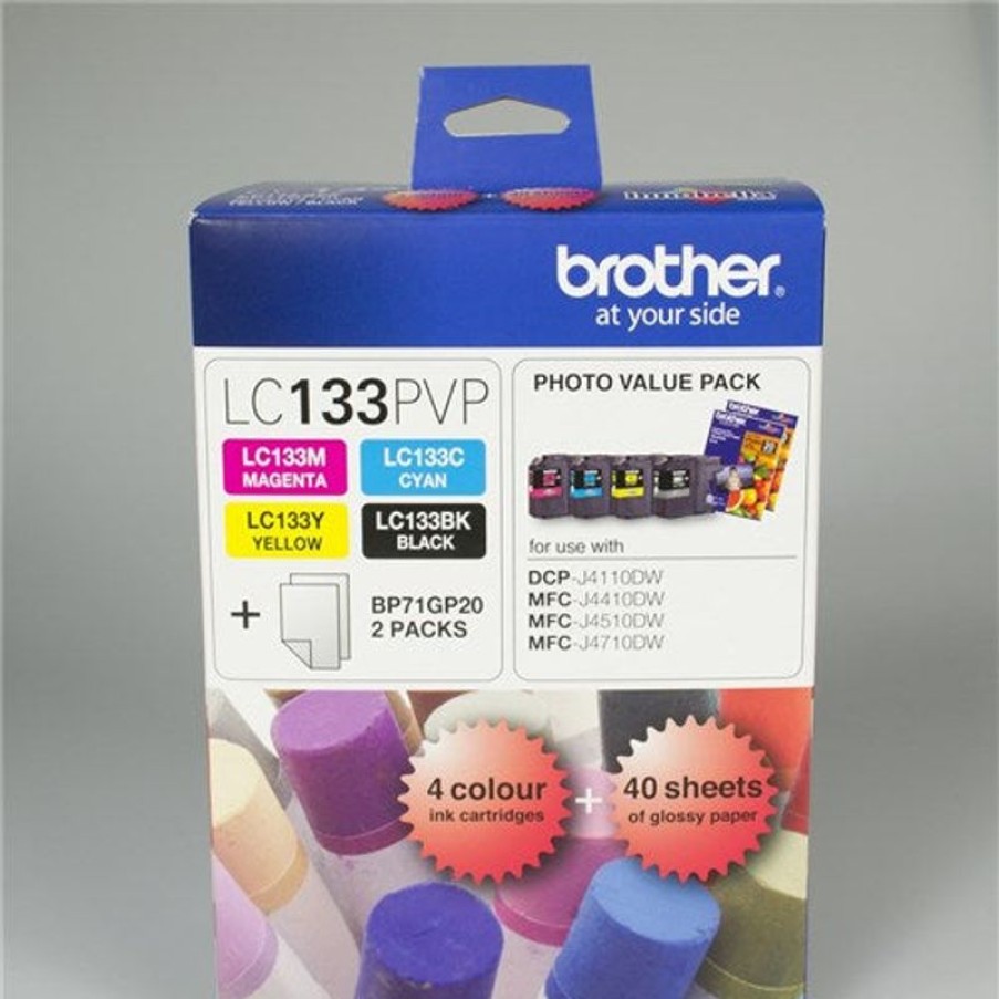 Inkjets | Brother Brother Lc-133Pvp Ink Cartridge Photo Value Pack Assorted Colours